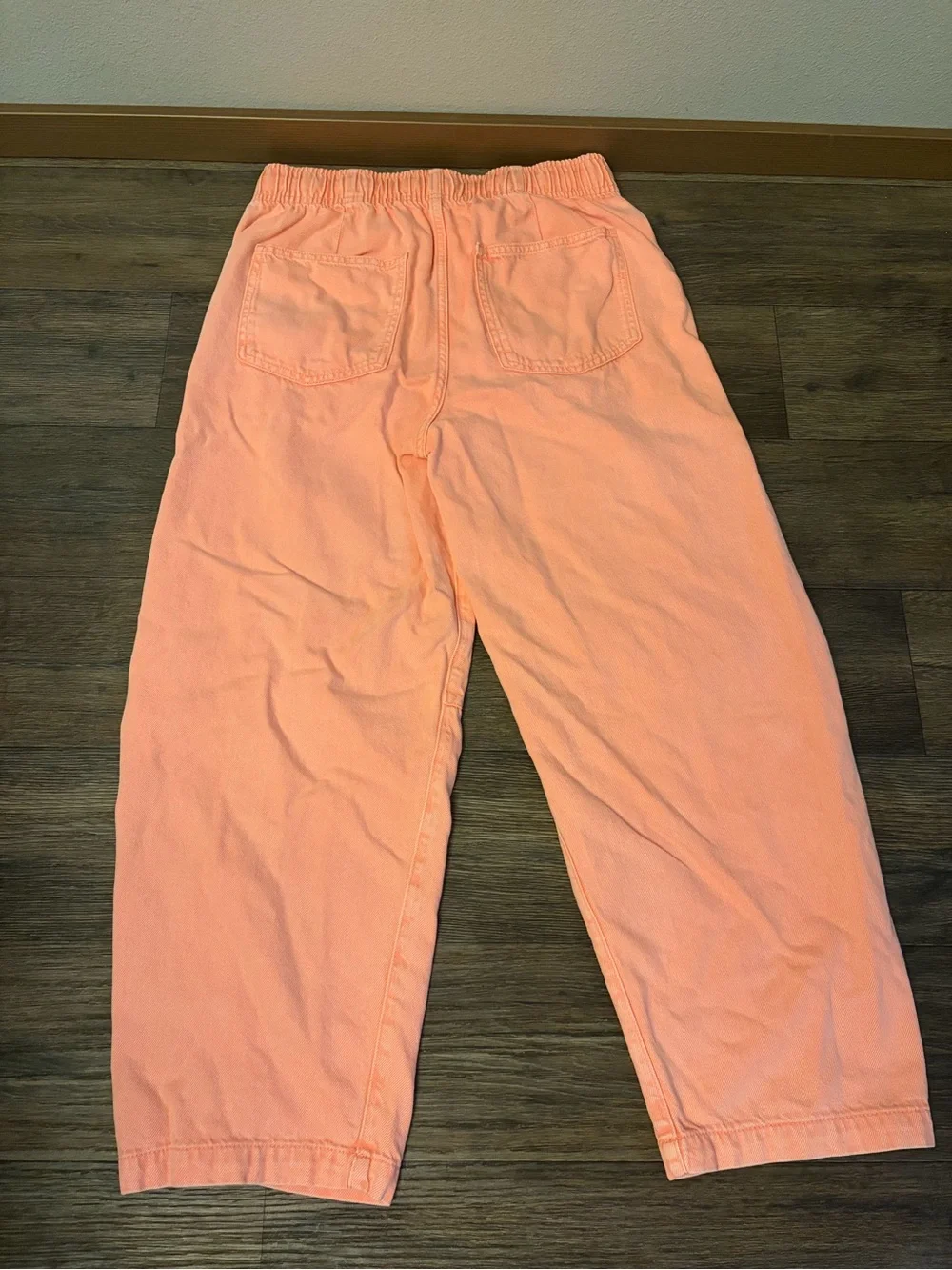 Women’s Gap Colorful Pull-On Barrel Leg Pants Coral Pink Size Small - Picture 9 of 9